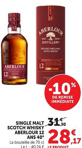 ABERLOUR 12 ANS 40°