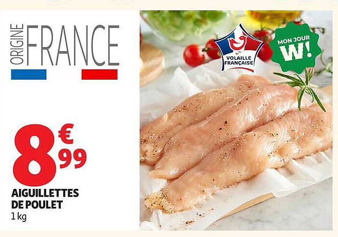 AIGUILLETTES DE POULET