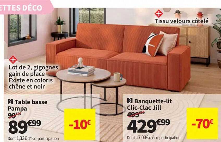 Banquette-lit Clic-Clac Jill