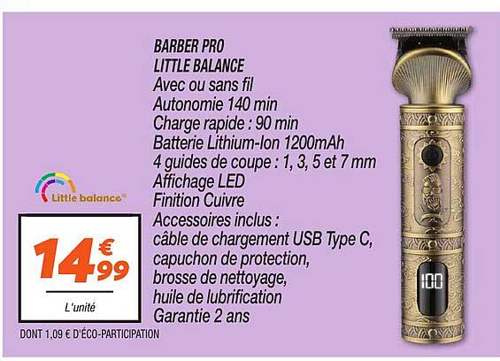 BARBER PRO LITTLE BALANCE