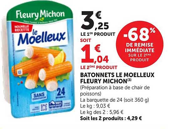 BATONNETS LE MOELLEUX FLEURY MICHON(3)