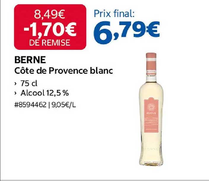 BERNE Côte de Provence blanc