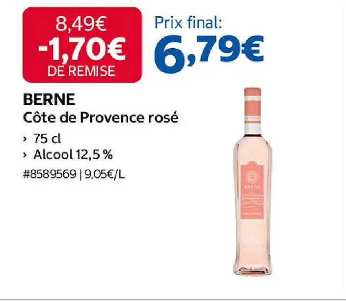 BERNE Côtes de Provence rosé