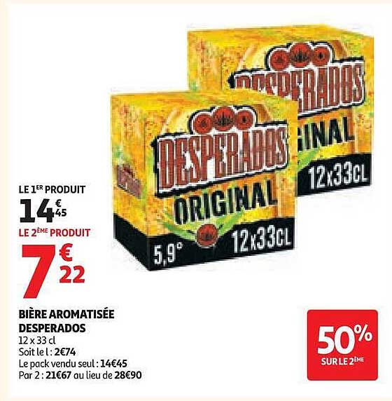 BIÈRE AROMATISÉE DESPERADOS