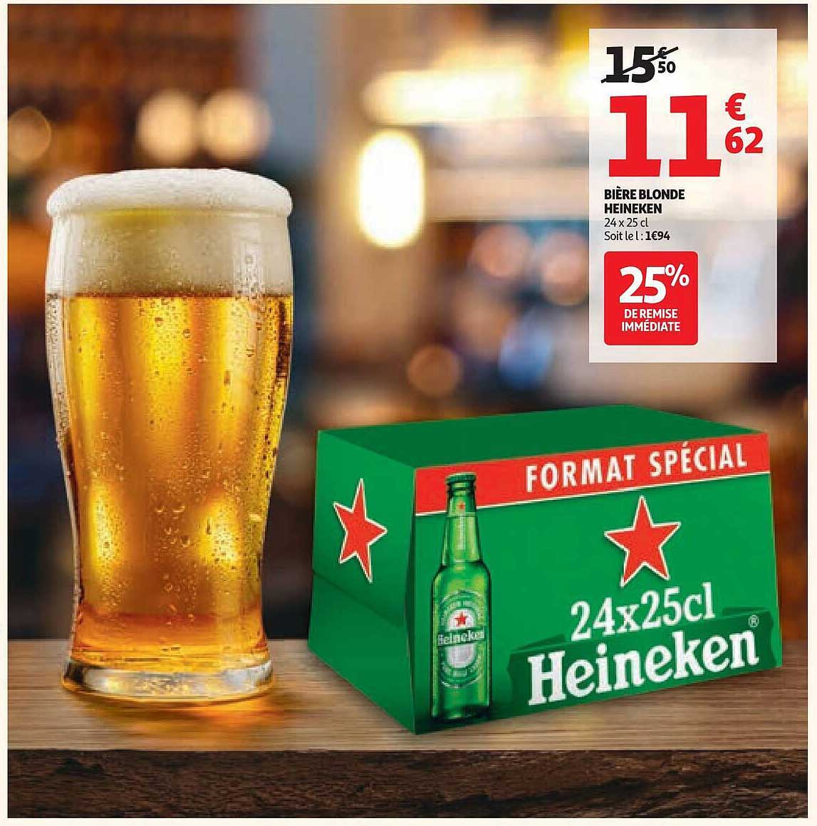 BIÈRE BLONDE HEINEKEN