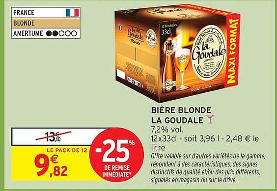 BIÈRE BLONDE LA GOUDALE