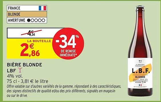 BIÈRE BLONDE LBF
