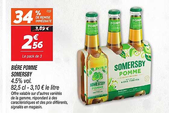 BIÈRE POMME SOMERSBY