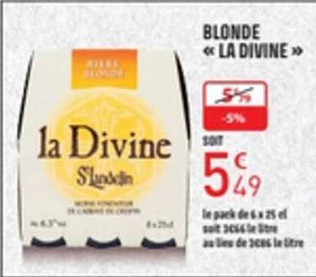 BLONDE « LA DIVINE »