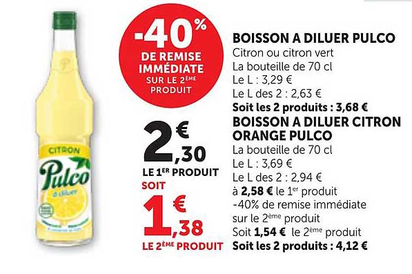 BOISSON A DILUER PULCO