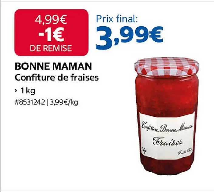 BONNE MAMAN Confiture de fraises
