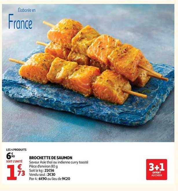 BROCHETTE DE SAUMON