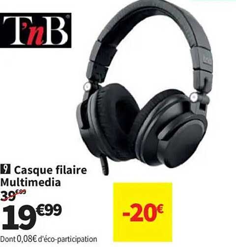 Casque filaire Multimedia