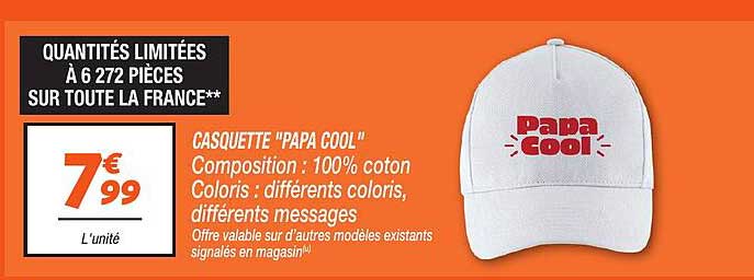 CASQUETTE "PAPA COOL"