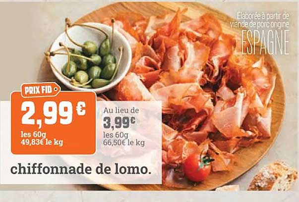 chiffonnade de lomo.