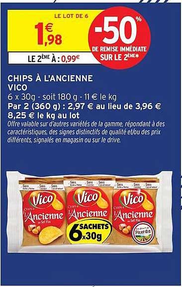 CHIPS À L'ANCIENNE VICO