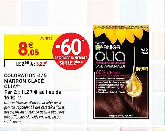 COLORATION 4.15 MARRON GLACÉ OLIA®