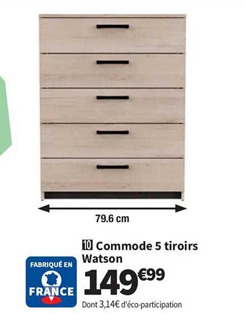 Commode 5 tiroirs Watson