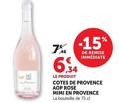 COTES DE PROVENCE AOP ROSE MIMI EN PROVENCE