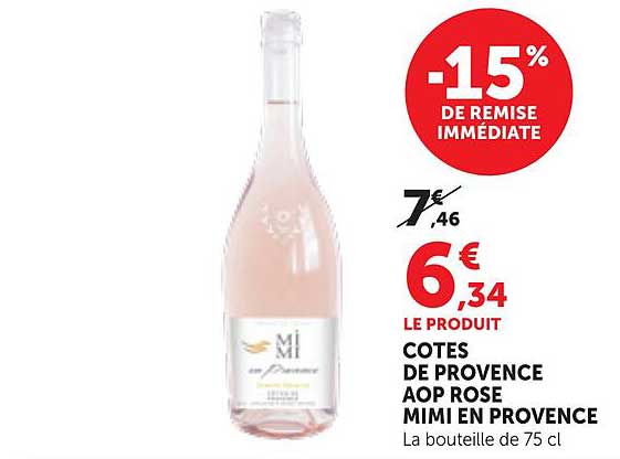 COTES DE PROVENCE AOP ROSE MIMI EN PROVENCE