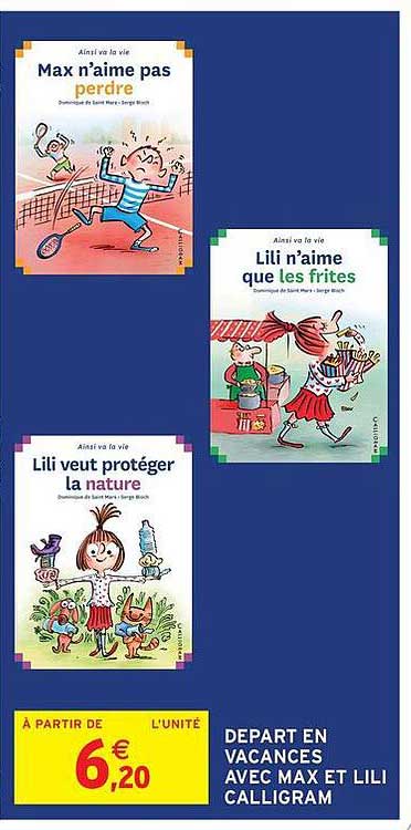 DEPART EN VACANCES AVEC MAX ET LILI CALLIGRAM