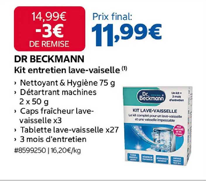 DR BECKMANN Kit entretien lave-vaisselle (1)