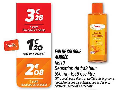 EAU DE COLOGNE AMBRÉE NETTO