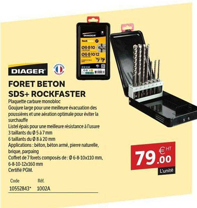 FORET BETON SDS+ ROCKFASTER