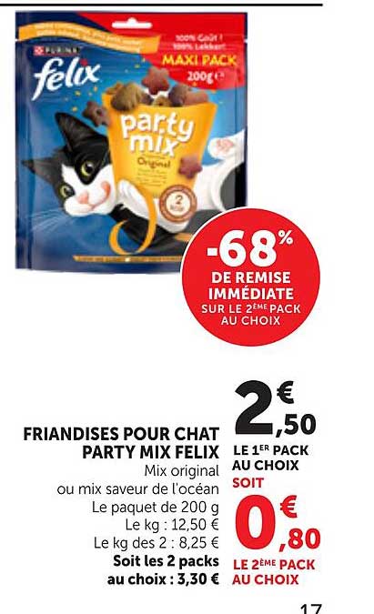 FRIANDISES POUR CHAT PARTY MIX FELIX