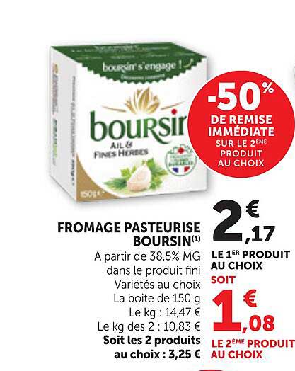 FROMAGE PASTEURISE BOURSIN