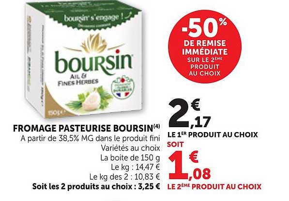 FROMAGE PASTEURISE BOURSIN(4)