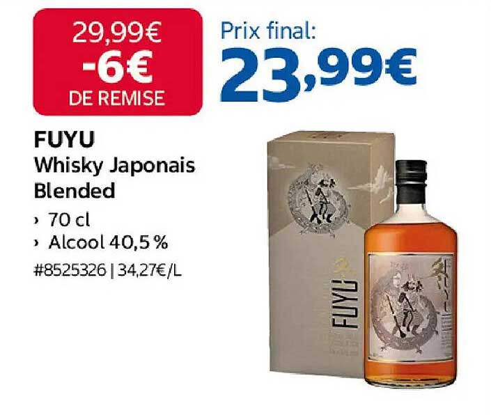 FUYU Whisky Japonais Blended