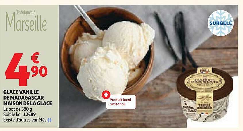 GLACE VANILLE DE MADAGASCAR MAISON DE LA GLACE