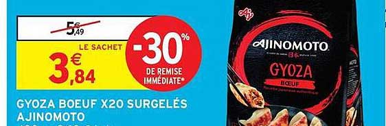 GYOZA BOEUF X20 SURGELÉS AJINOMOTO