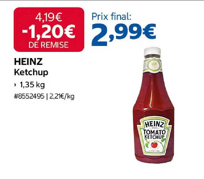 HEINZ Ketchup, 1,35 kg