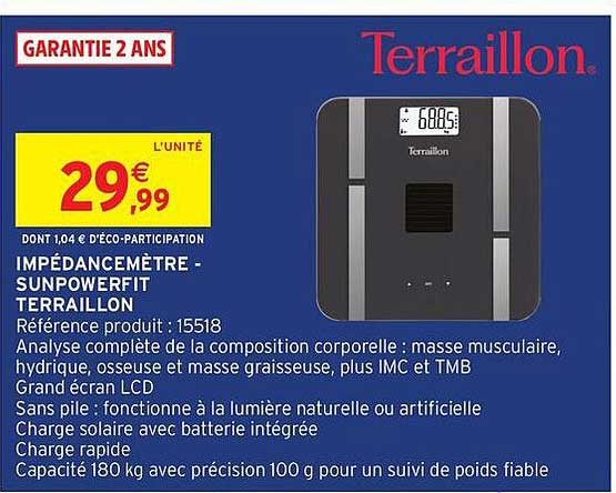 IMPÉDANCEMÈTRE - SUNPOWERFIT TERRAILLON