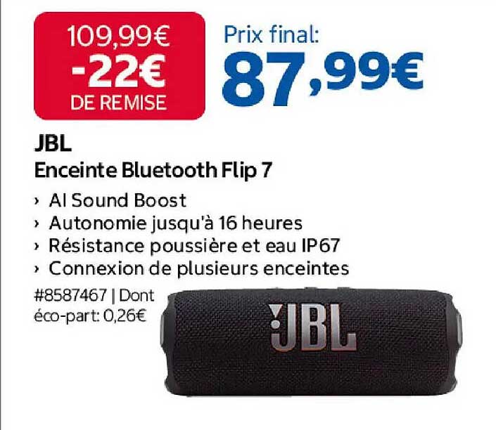 JBL Enceinte Bluetooth Flip 7