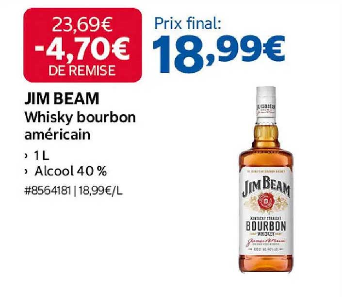 JIM BEAM Whisky bourbon américain