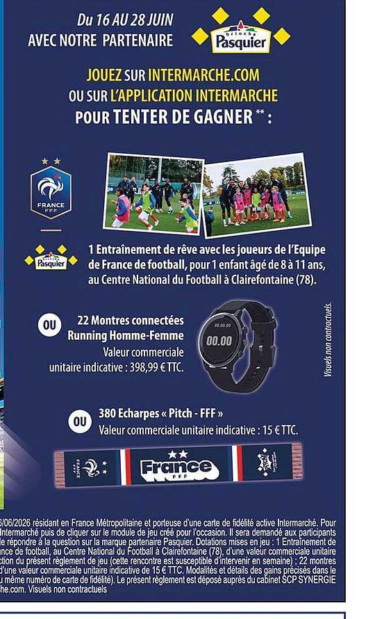 Jouez sur INTERMARCHE.COM ou sur l’APPLICATION INTERMARCHE pour tenter de gagner **