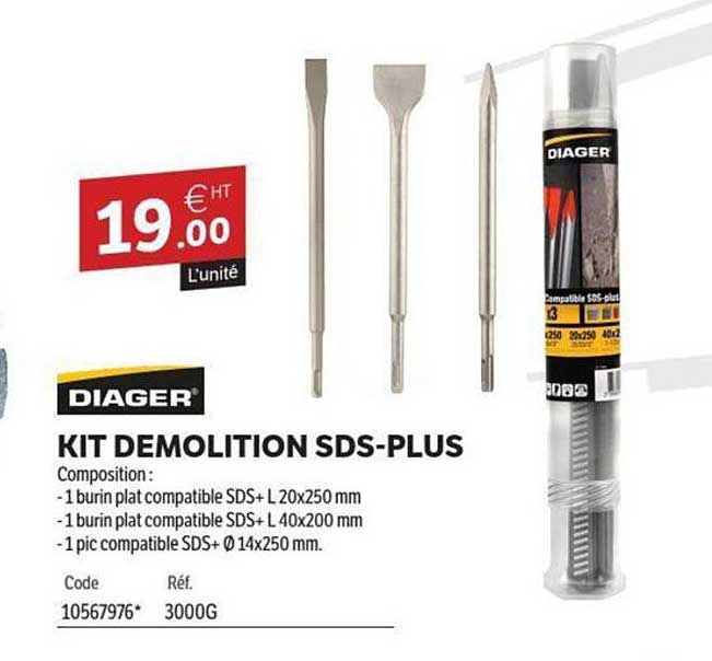 KIT DEMOLITION SDS-PLUS