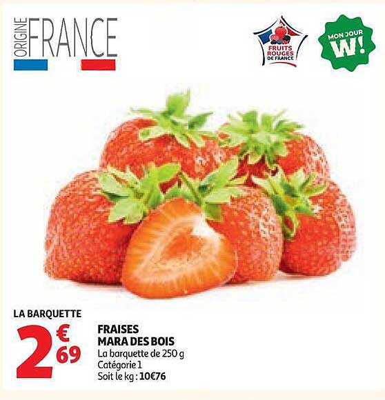 LA BARQUETTE FRAISES MARA DES BOIS