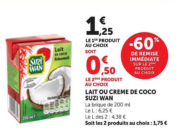 LAIT OU CREME DE COCO SUZI WAN