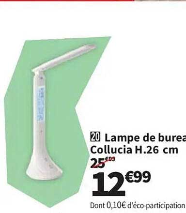 Lampe de bureau Collucia H.26 cm