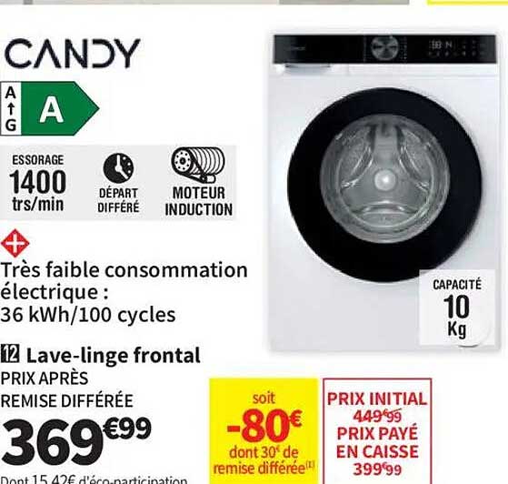 Lave-linge frontal