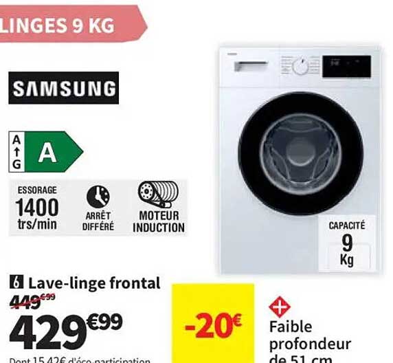 Lave-linge frontal