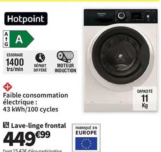 Lave-linge frontal