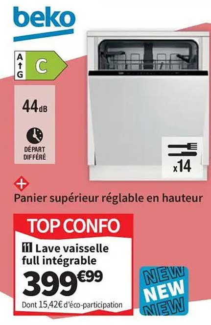 Lave vaisselle full intégrable
