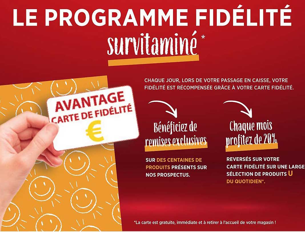 LE PROGRAMME FIDÉLITÉ survitaminé*