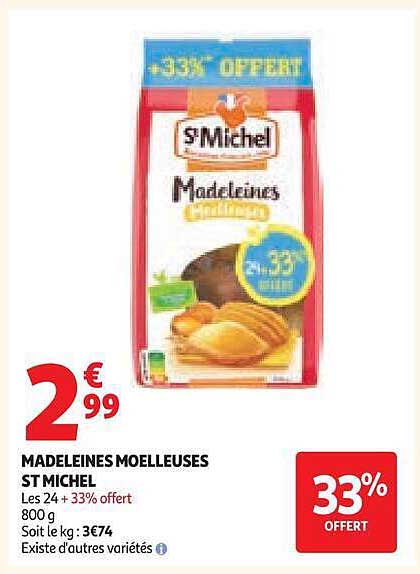 MADELEINES MOELLEUSES ST MICHEL