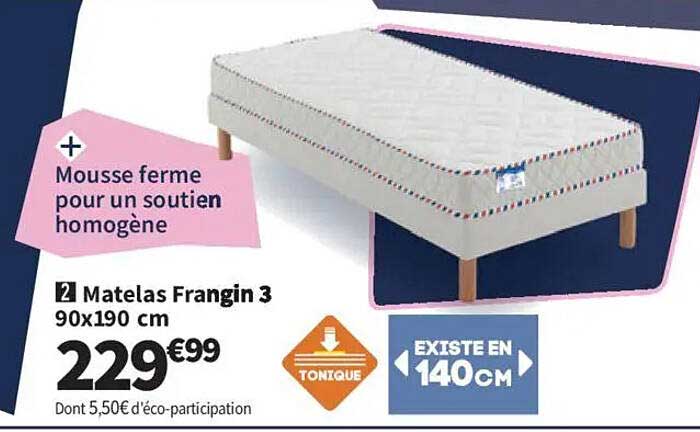 Matelas Frangin 3 90x190 cm